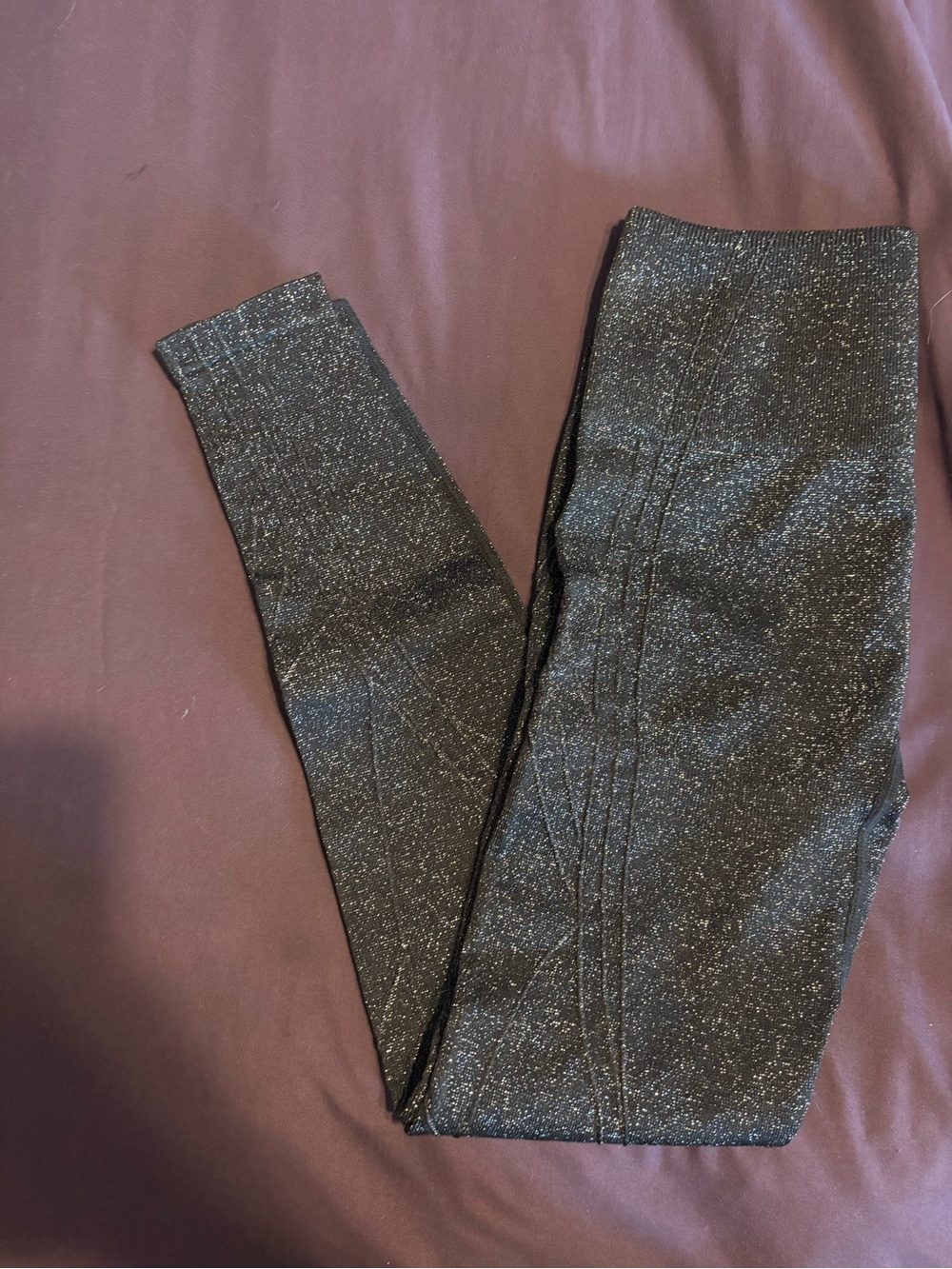 Fabletics Black Glitter High-Rise Leggings